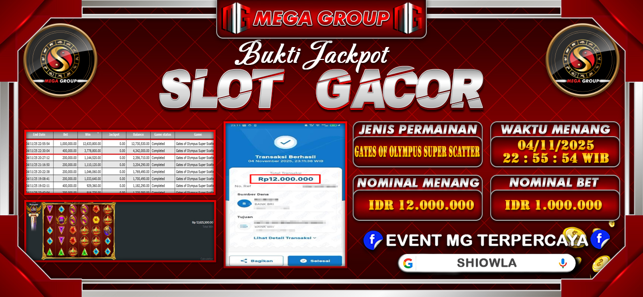 Bukti JP situs Shiowla hari Rabu, 05 November 2025